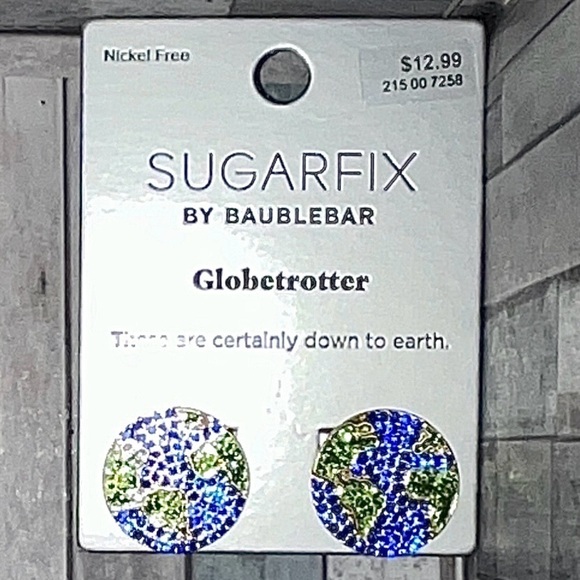 Sugarfix by Baublebar Globetrotter Stud Earrings NWT - Picture 2 of 3